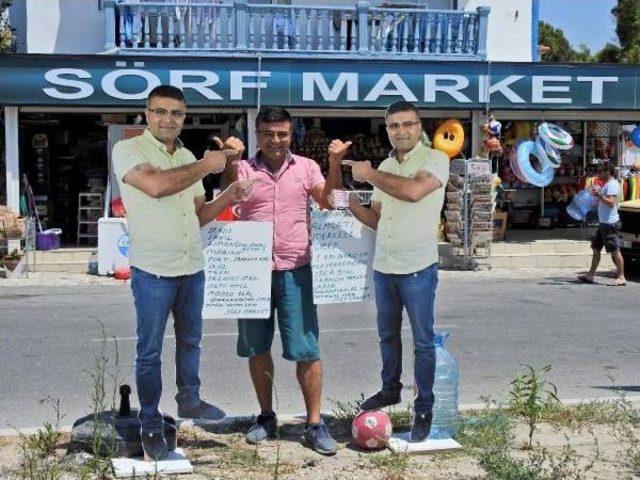 Çeşme'de Yol Tarifinden Bıkan Esnaf Maketini Yaptırdı