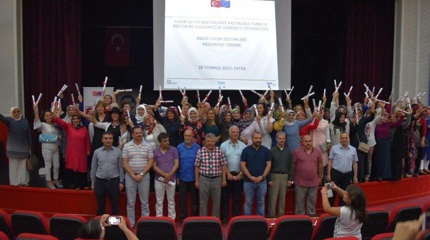 Fatsa&rsquo;da Geta Projesi Mezunlarını Verdi