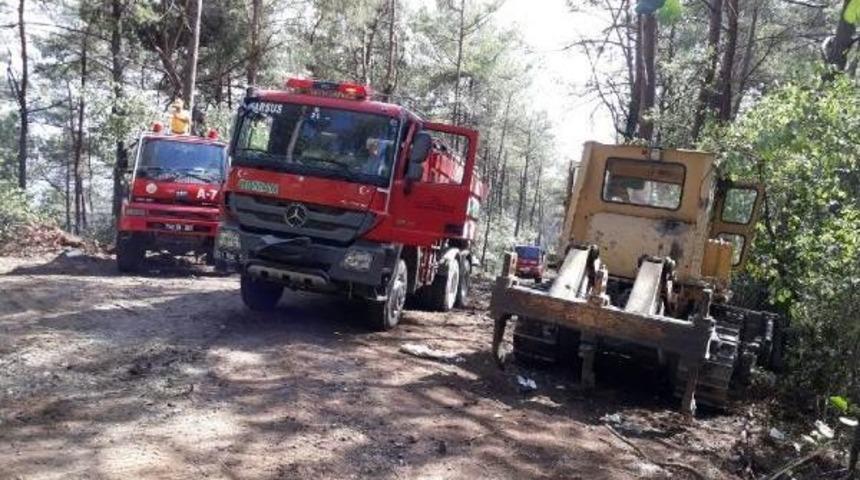 Amanoslar'daki Orman Yangınını S&ouml;nd&uuml;rme &Ccedil;alışması S&uuml;r&uuml;yor