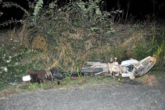 Devrilen Motosikletin Sürücüsü Öldü