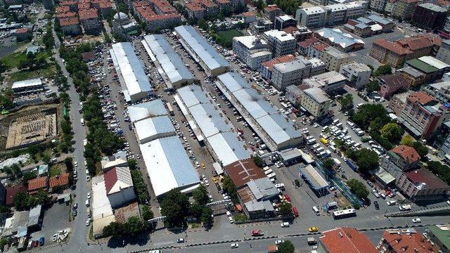 (özel Haber) İstanbul’daki Fırtına Sonrası Oto Sanayilerde Oluşan Yoğunluk Havadan Görüntülendi