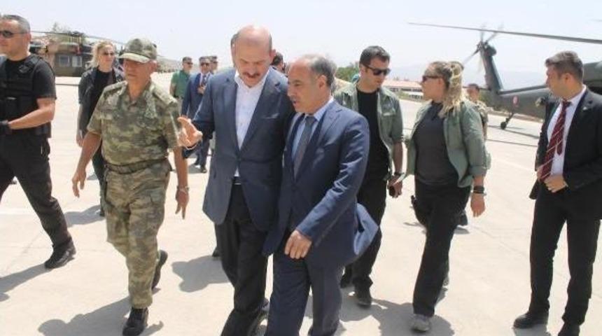 Bakan Soylu, Şırnak-Van Karayolunda Inceleme Yaptı