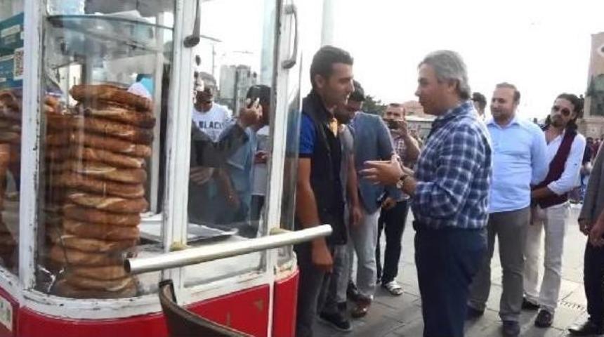 Beyoğlu Belediye Başkanı O Simitçiyi Ziyaret Etti