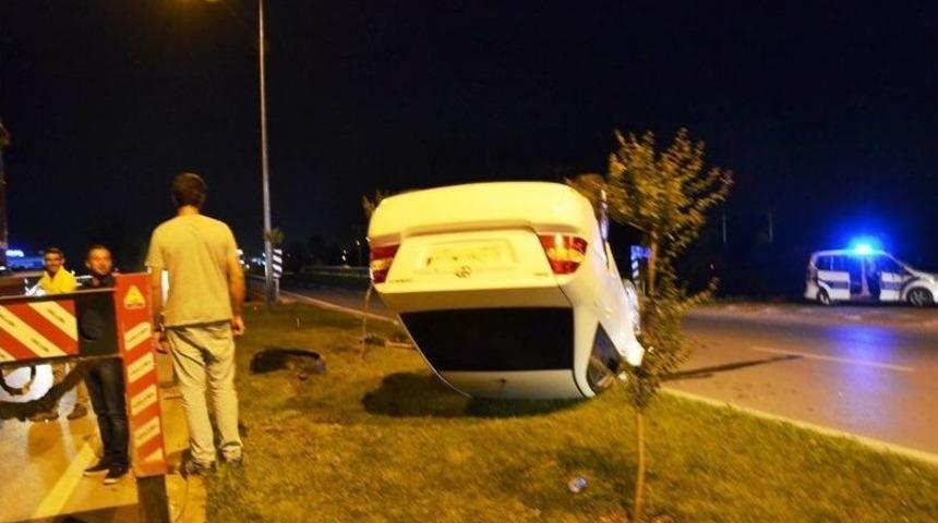 Biga&rsquo;da Kaza; 1 Yaralı