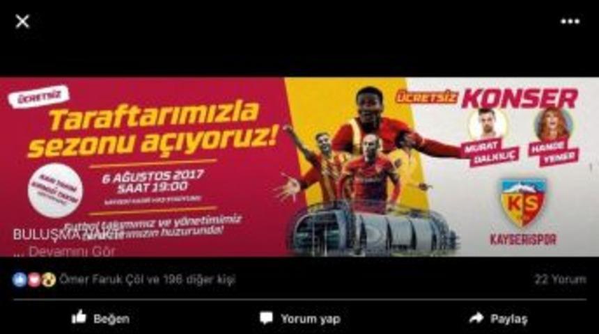 Kayserispor Sezonu Taraftarıyla Birlikte A&ccedil;ıyor