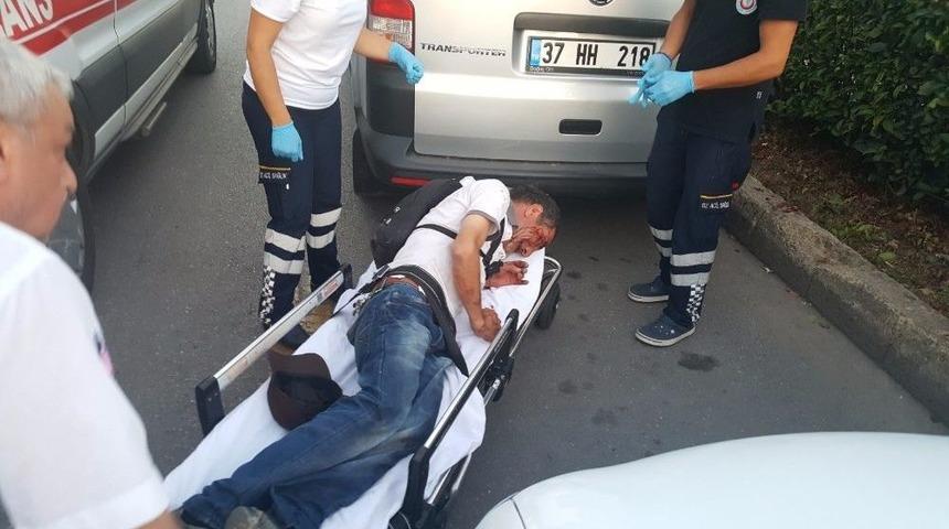 &Ccedil;i&ccedil;eklerin &Uuml;zerinden Atlamak İstedi, Betona D&uuml;şt&uuml;