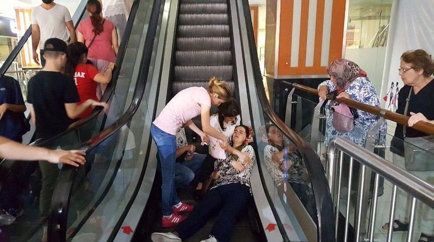 Epilepsi Hastası Kadın Y&uuml;r&uuml;yen Merdivenlerden D&uuml;şt&uuml;