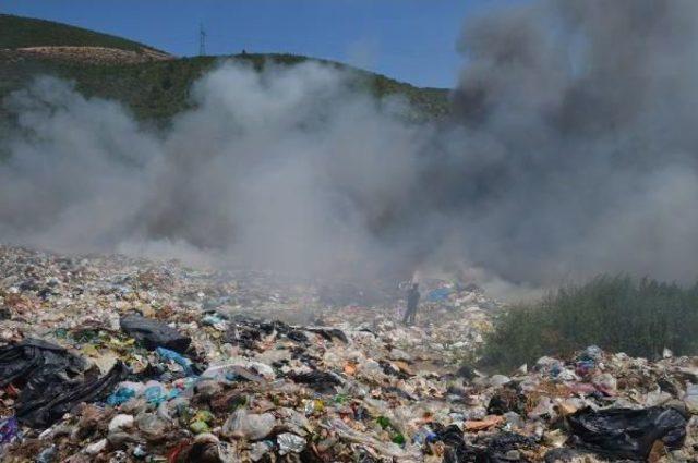 İznik Çöplüğündeki Yangın Devam Ediyor