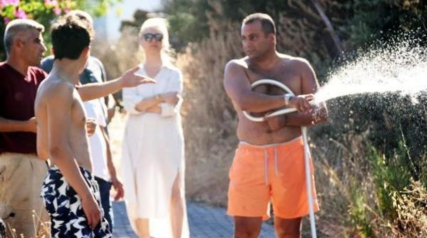 G&ouml;lt&uuml;rkb&uuml;k&uuml;'nde Korkutan Makilik Yangını