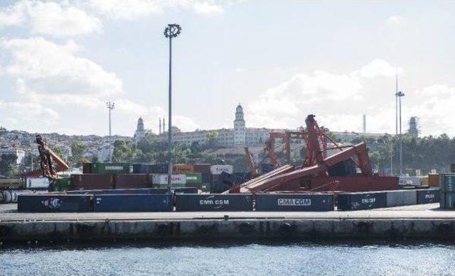 Haydarpaşa Limanı'ndaki Vinçlere Konteynerli Önlem