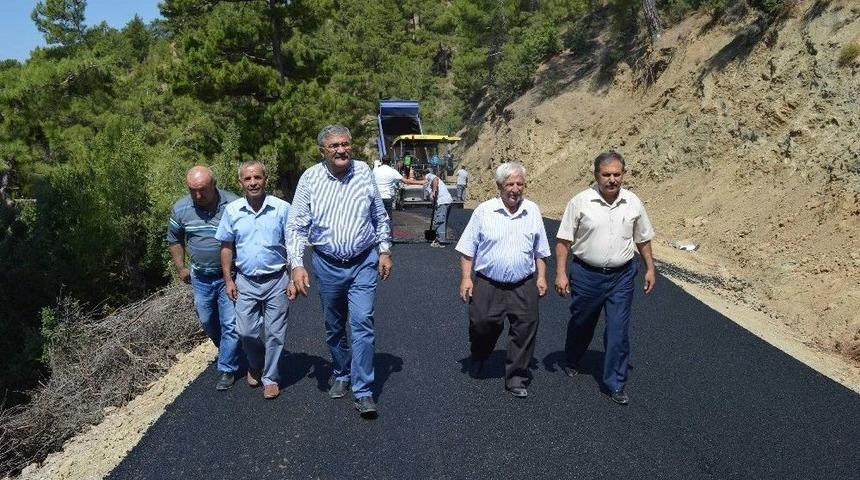 G&uuml;ndoğmuş Ortak&ouml;y Mahallesine Sıcak Asfalt