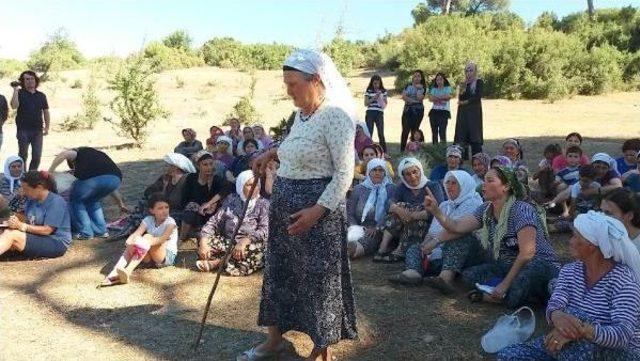 Yatağan'da Feldispat Madeni Protestosu