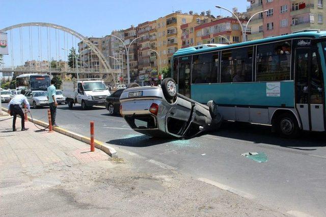 Ters Dönen Otomobilin Sürücüsü Ağır Yaralandı