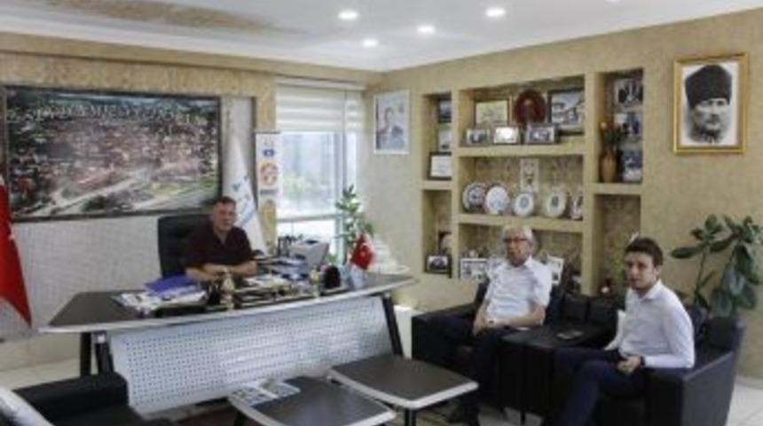 Başkan &Ouml;zkaraman Ve Başkan Duymuş Bir Araya Geldi