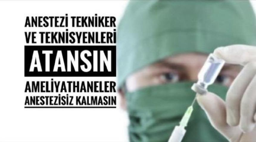 Anestezi Tekniker Ve Teknisyeni Bir Gruptan 'kadro' Tepkisi&nbsp;