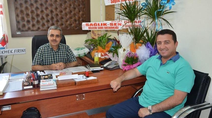 Başkan Bakıcı Yeni Hastane M&uuml;d&uuml;r&uuml;ne &lsquo;hayırlı Olsun&rsquo; Ziyaretinde Bulundu