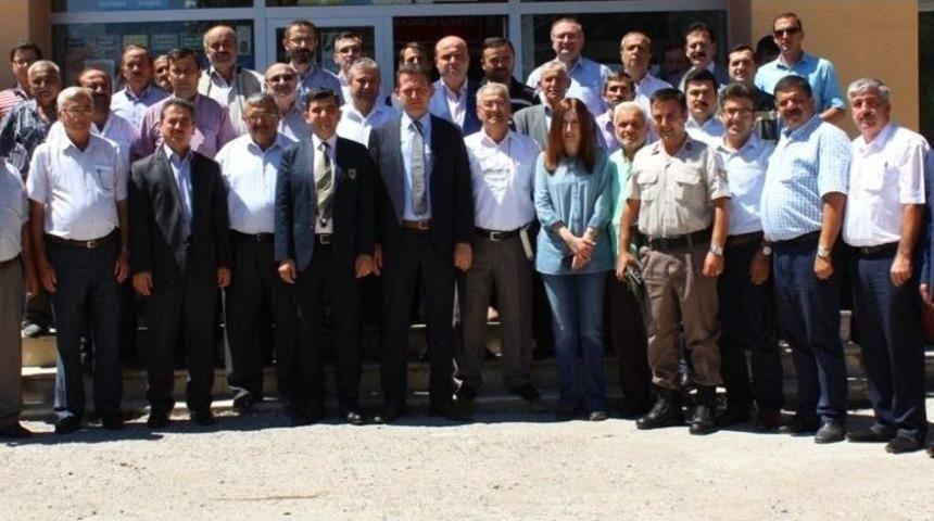 &Uuml;rkmezer, Muhtarlarla Buluştu