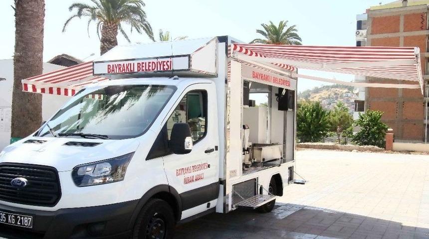 Bayraklı&rsquo;da İkram Aracı Sayısı Beşe &Ccedil;ıktı