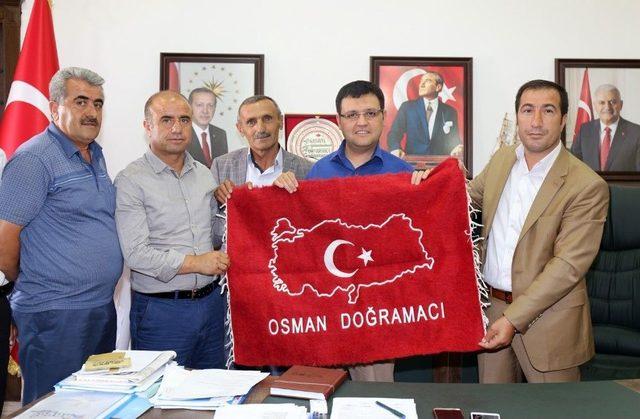 Kahraman’dan Kaymakam Doğramacı’ya Ziyaret