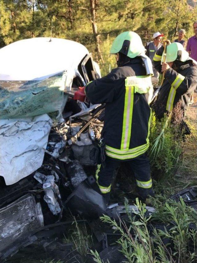 Denizli’de Trafik Kazası: 1 Ölü, 2 Yaralı