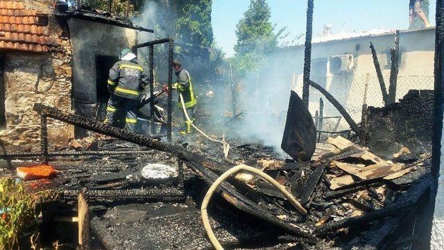 Bodrum’da Ev Yangını