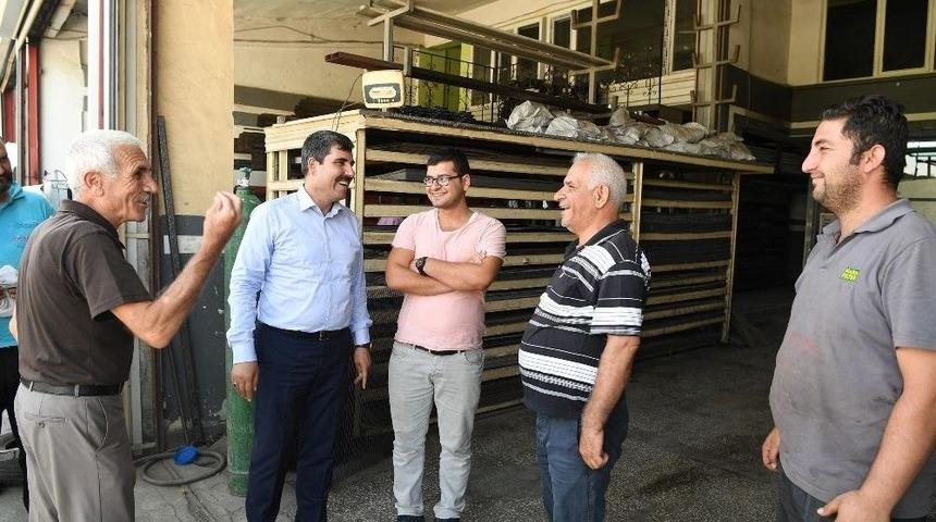 Başkan Asya, Sanayi Esnafını Ziyaret Etti