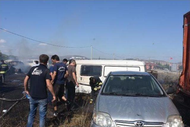 Sanayi Sitesinde Korkutan Yangın