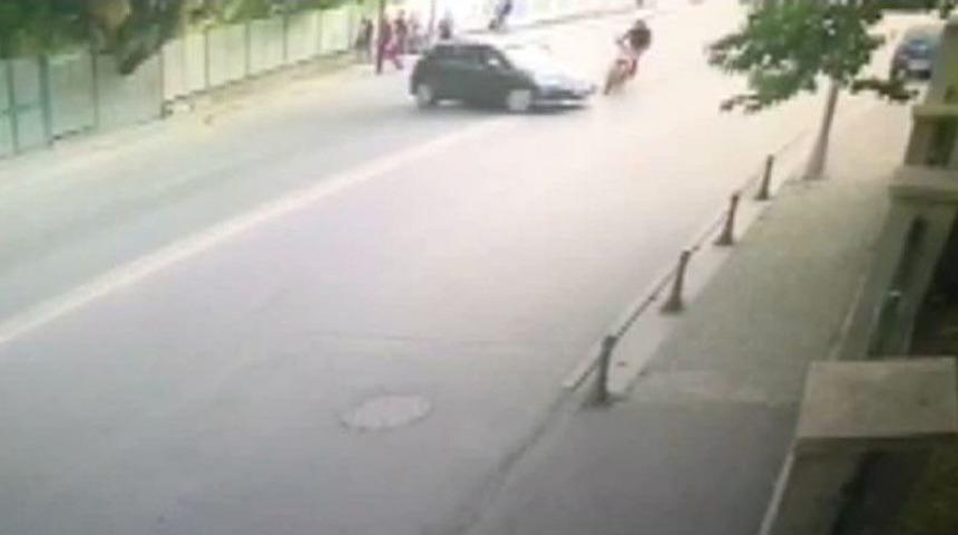 (&ouml;zel Haber) Beşiktaş&rsquo;ta Y&uuml;rekleri Ağza Getiren Kaza Kamerada