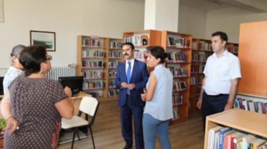 Vali Aktaş, K&uuml;lt&uuml;r Ve Turizm M&uuml;d&uuml;rl&uuml;ğ&uuml;ne Bağlı Birimlerde İncelemeler Yaptı