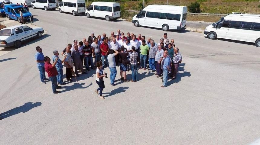 Sinop’ta Minibüsçü Eylemi