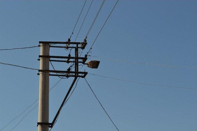 Şehir Magandaları Elektrik Direklerini Hedef Tahtasına &Ccedil;evirdi 1