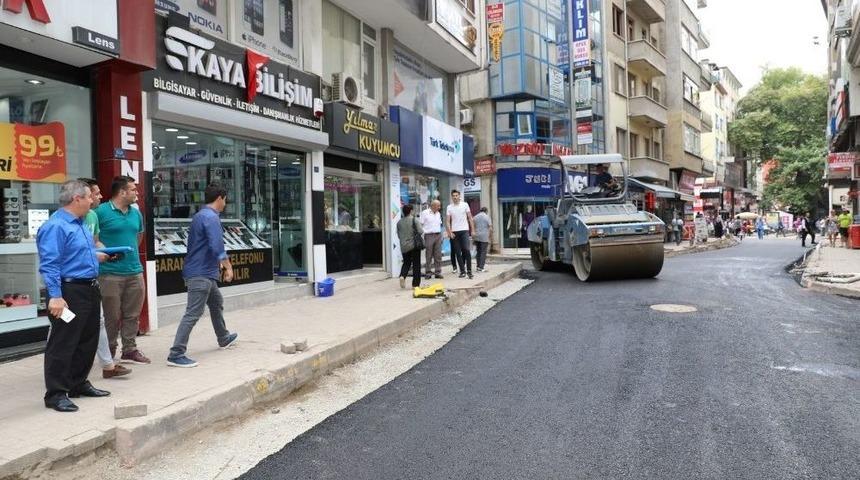 Fatsa&rsquo;da Sıcak Asfalt &Ccedil;alışmaları