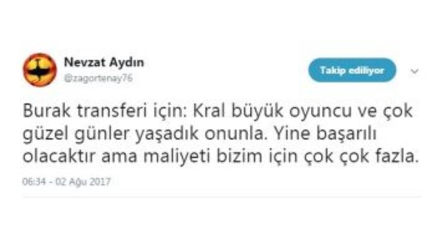Nevzat Aydın&rsquo;dan Burak Yılma Eleştirisi