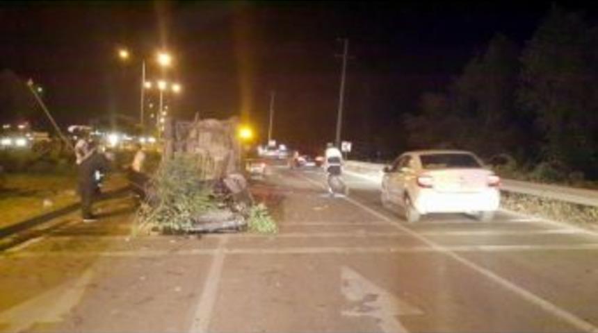 Samsun&rsquo;da Kamyonet Takla Attı: 2 Ağır Yaralı