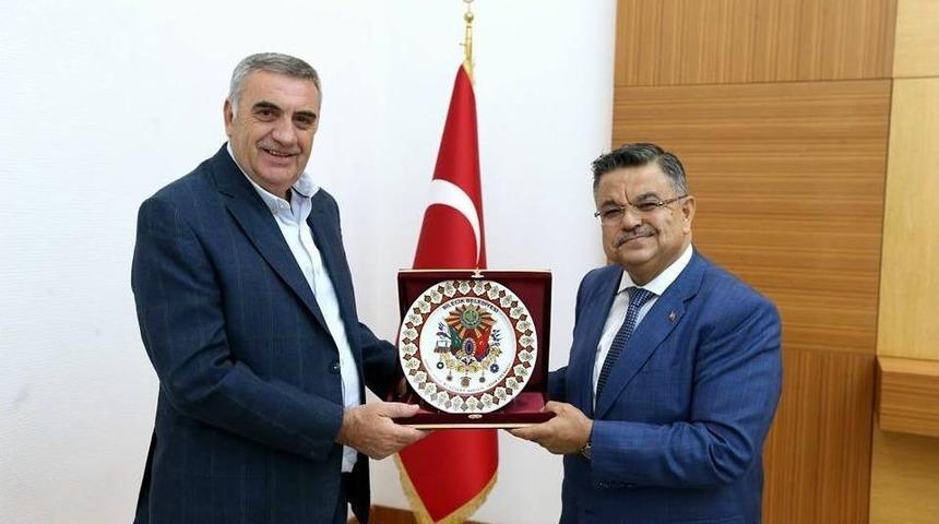 Başkan To&ccedil;oğlu Ve Başkan Yağcı Bir Araya Geldiler