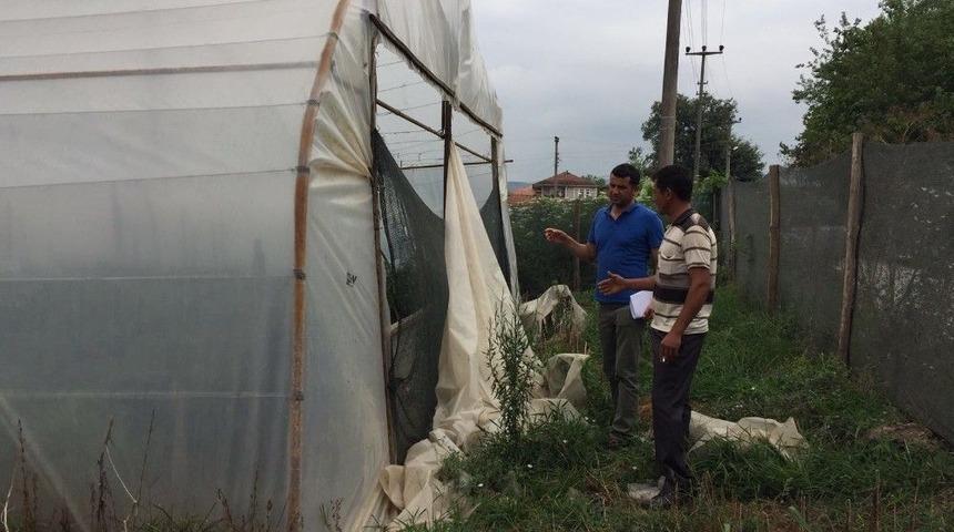 Serası Hasar G&ouml;ren &Uuml;reticilere B&uuml;y&uuml;kşehir&rsquo;den Destek