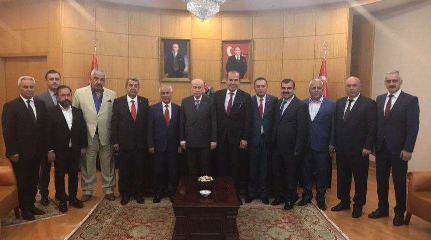 Mhp&rsquo;li Belediye Başkanlarından Bah&ccedil;eli&rsquo;ye Hizmet Brifingi