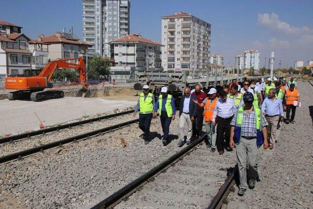 Tcdd Genel Müdürü Apaydın, Karaman’da Hızlı Tren Çalışmaları İnceledi