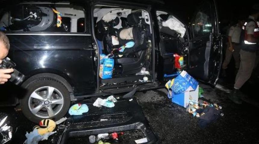 Tatil D&ouml;n&uuml;ş&uuml; Kazada &Ouml;len 6 Kişilik Gurbet&ccedil;i Ailenin Cenazeleri Gaziantep'e Getirildi (2)