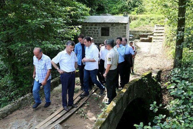 Rize Valisi Erdoğan Bektaş, İyidere İlçesinde İncelemede Bulundu.