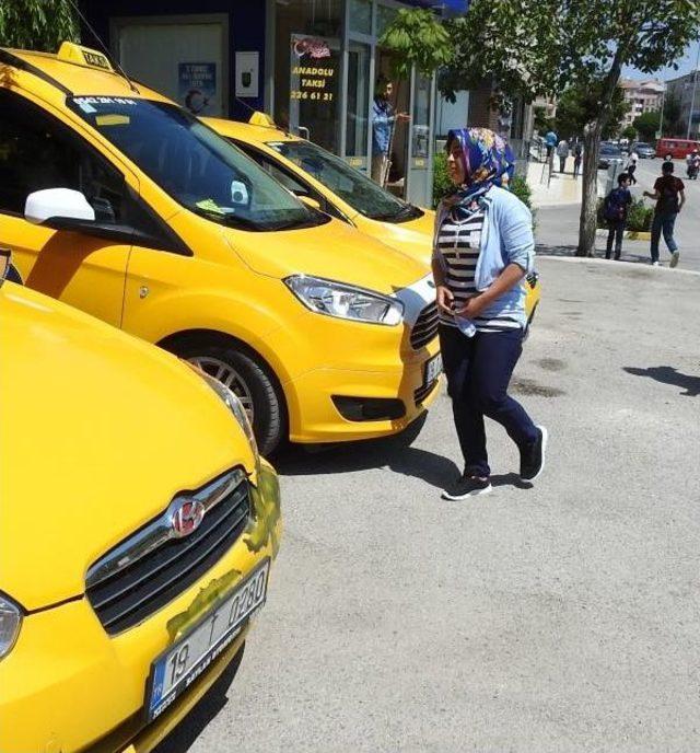 Çorum'un Tek Kadın Taksi Şoförü