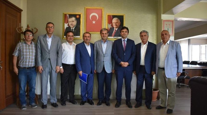 Kaymakam Ve Başkanlardan Başkan Avcu&rsquo;ya Ziyaret