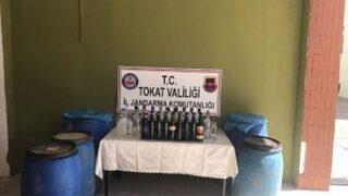 Tokat’Ta 260 Litre Sahte Rakı Ele Geçirildi