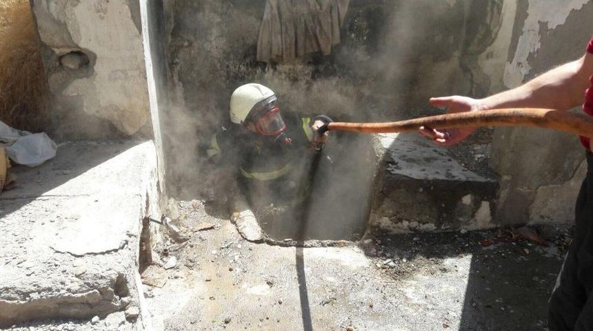 Metruk Binadaki Yangın Büyümeden Söndürüldü