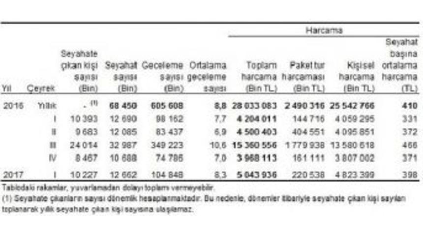 Seyahate &Ccedil;ıkanların Yalnızca Y&uuml;zde 8.5'i Tatile Gidiyor