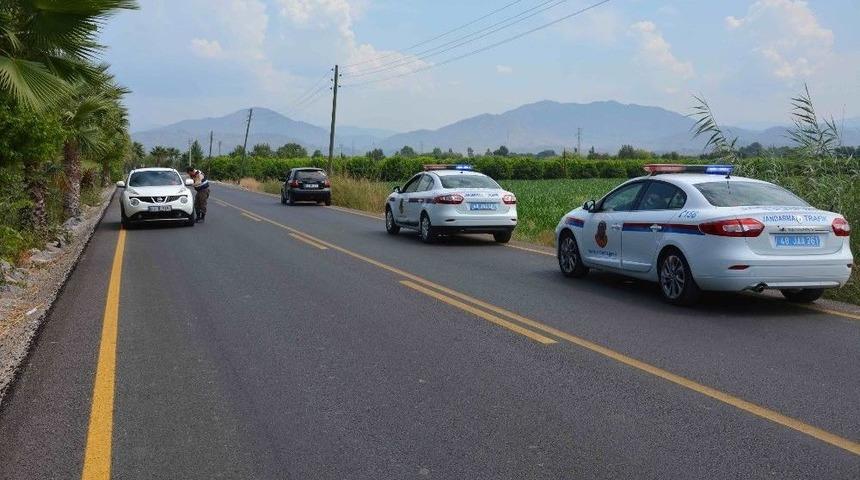 Ortaca&rsquo;da Jandarmadan Denetim Ve Radar Uygulaması