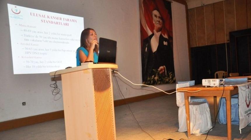 Ayvacık’ta Kanser Bilgilendirme Toplantısı
