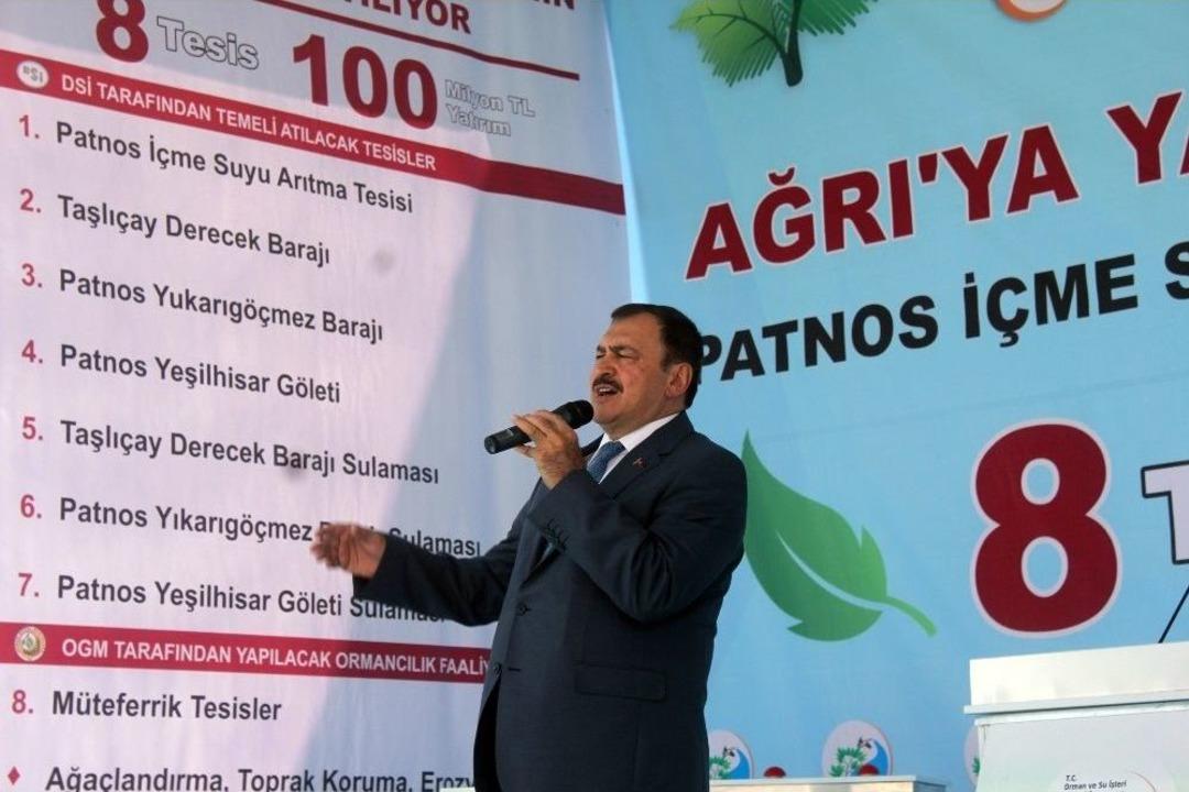 Bakan Eroğlu&rsquo;ndan Ağrı&rsquo;ya 126 Milyon Tl&rsquo;lik Yatırım S&ouml;z&uuml;