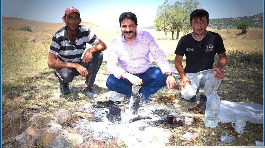 Başkan Kalın, &Ccedil;obanların Misafiri Oldu