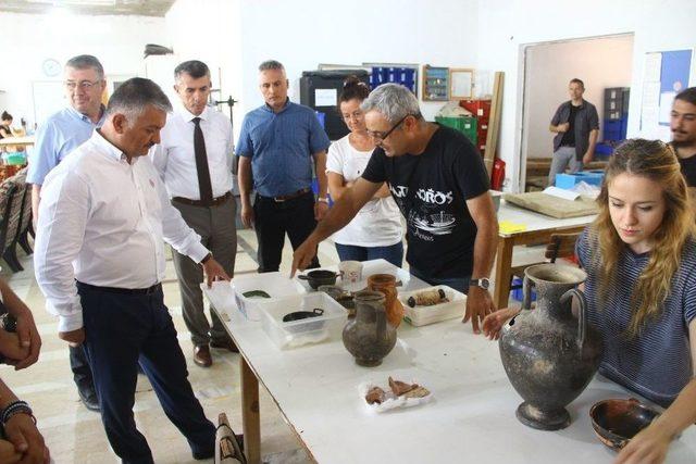 Vali Yazıcı Antandros’u Ziyaret Etti